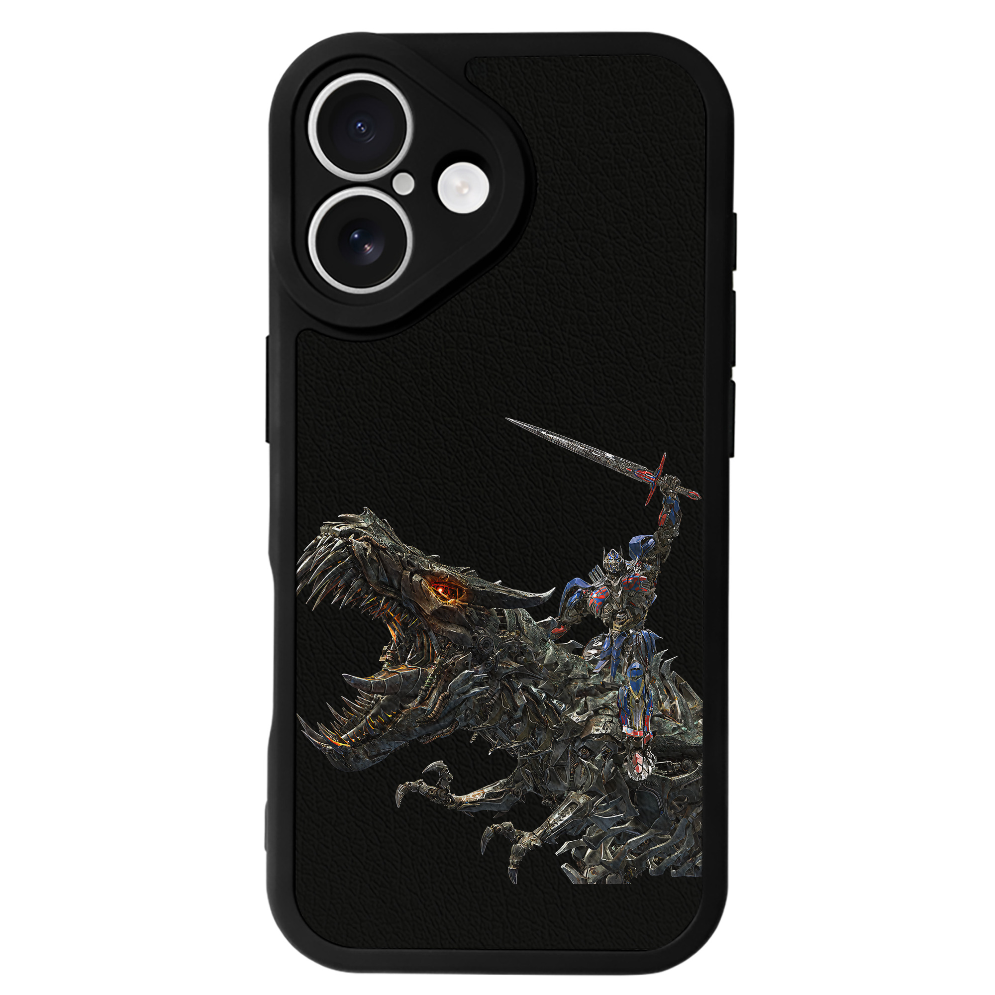 （画像用） Transformers トランスフォーマー 【iPhone 16シリーズ対応】シリコンスマホケース（レザー調） 材質：シリコン